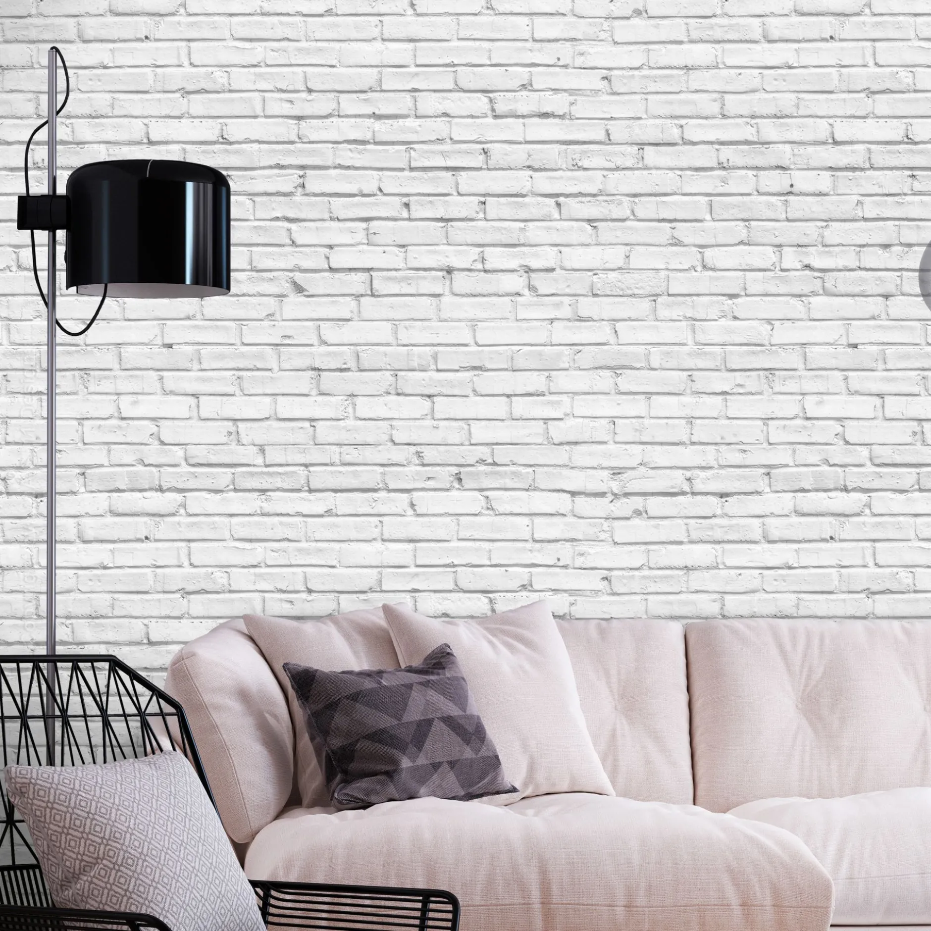 Selbstklebende Tapete 'Gray Brick'