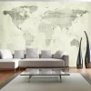 Selbstklebende Tapete 'Green continents'