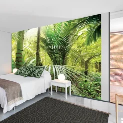 Selbstklebende Tapete 'Green alley'