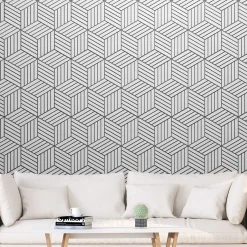 Selbstklebende Tapete 'Hexagons in Detail'