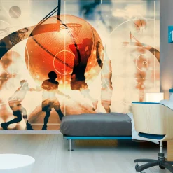Selbstklebende Tapete 'I love basketball!'