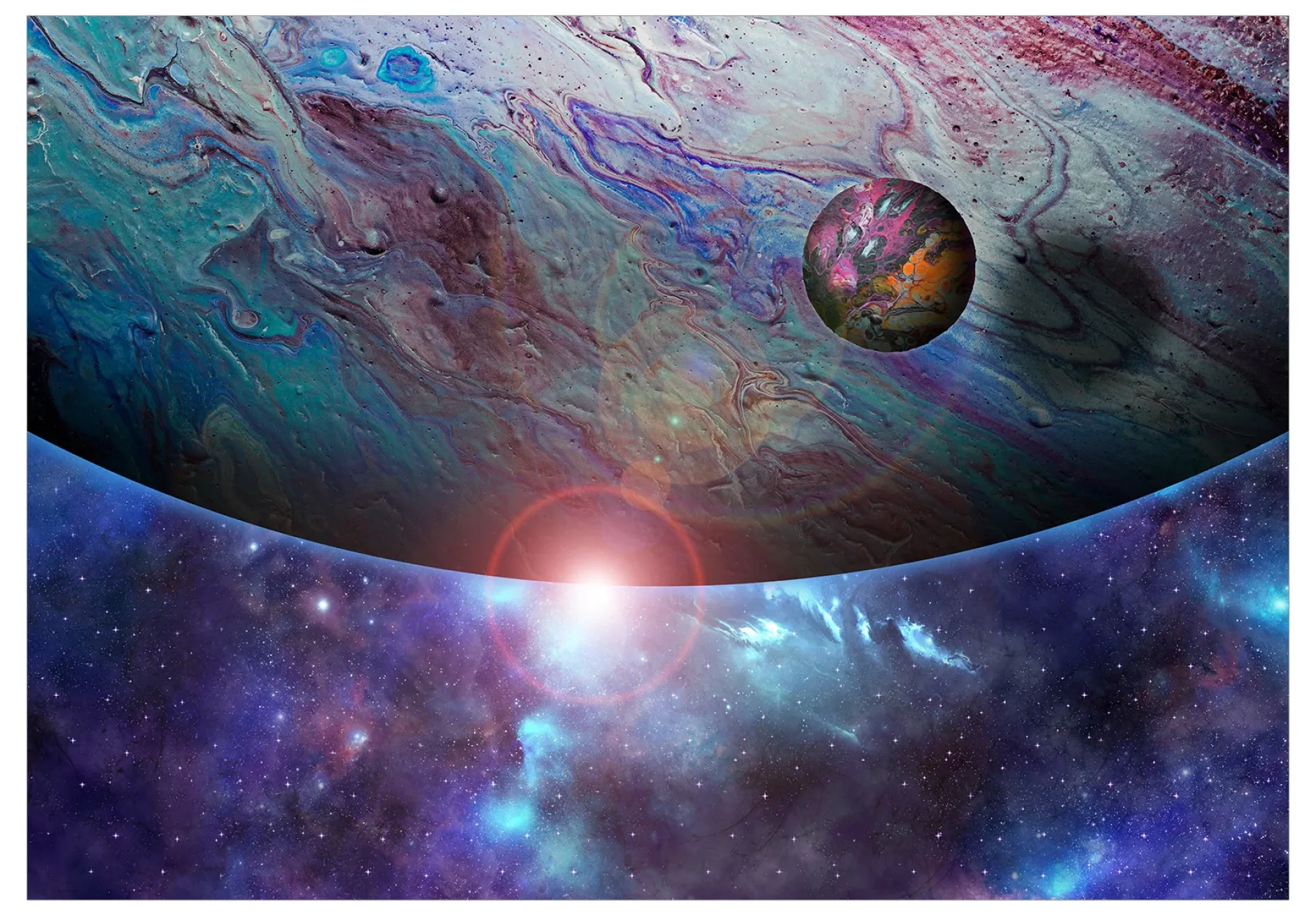 Selbstklebende Tapete 'In Orbit'