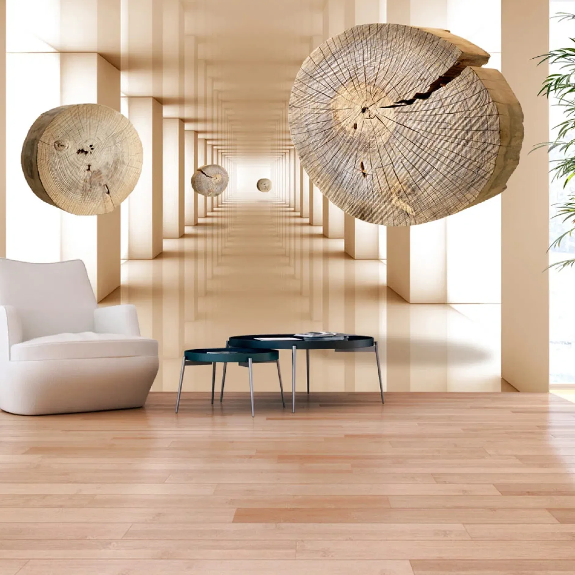 Selbstklebende Tapete 'Inventive Abstraction'
