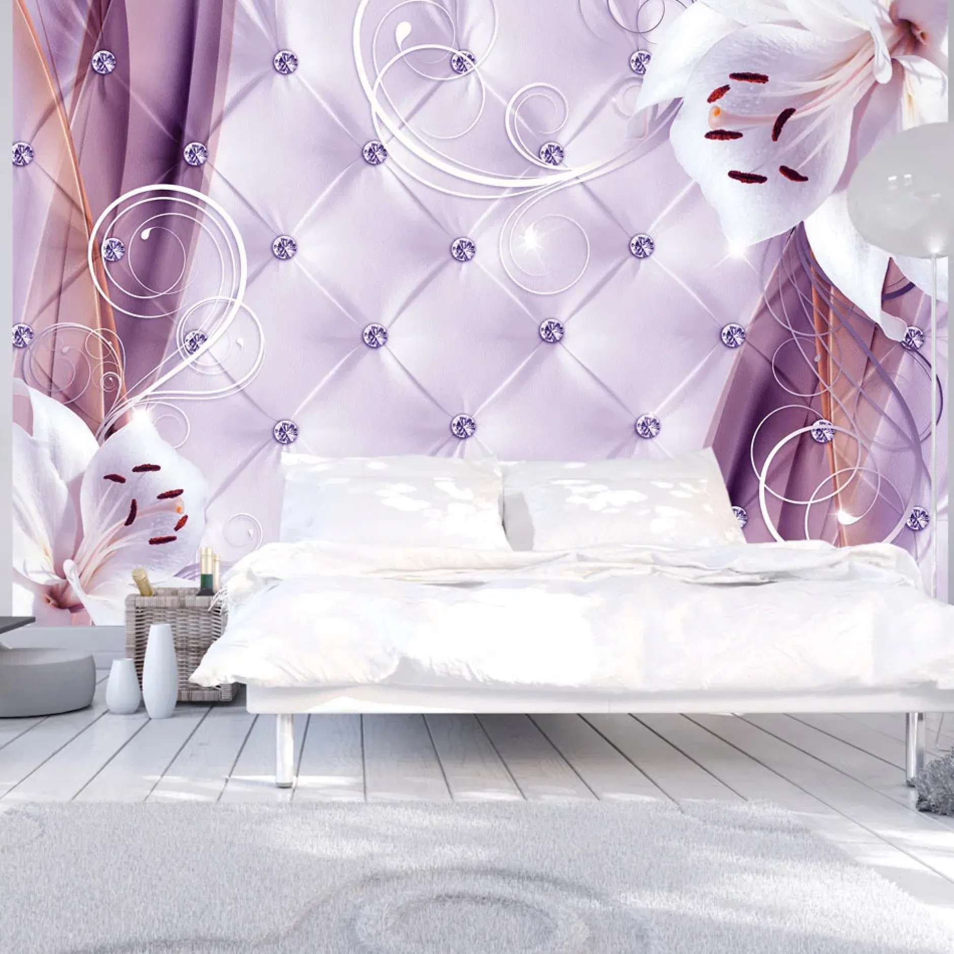 Selbstklebende Tapete 'Lily and Violet'
