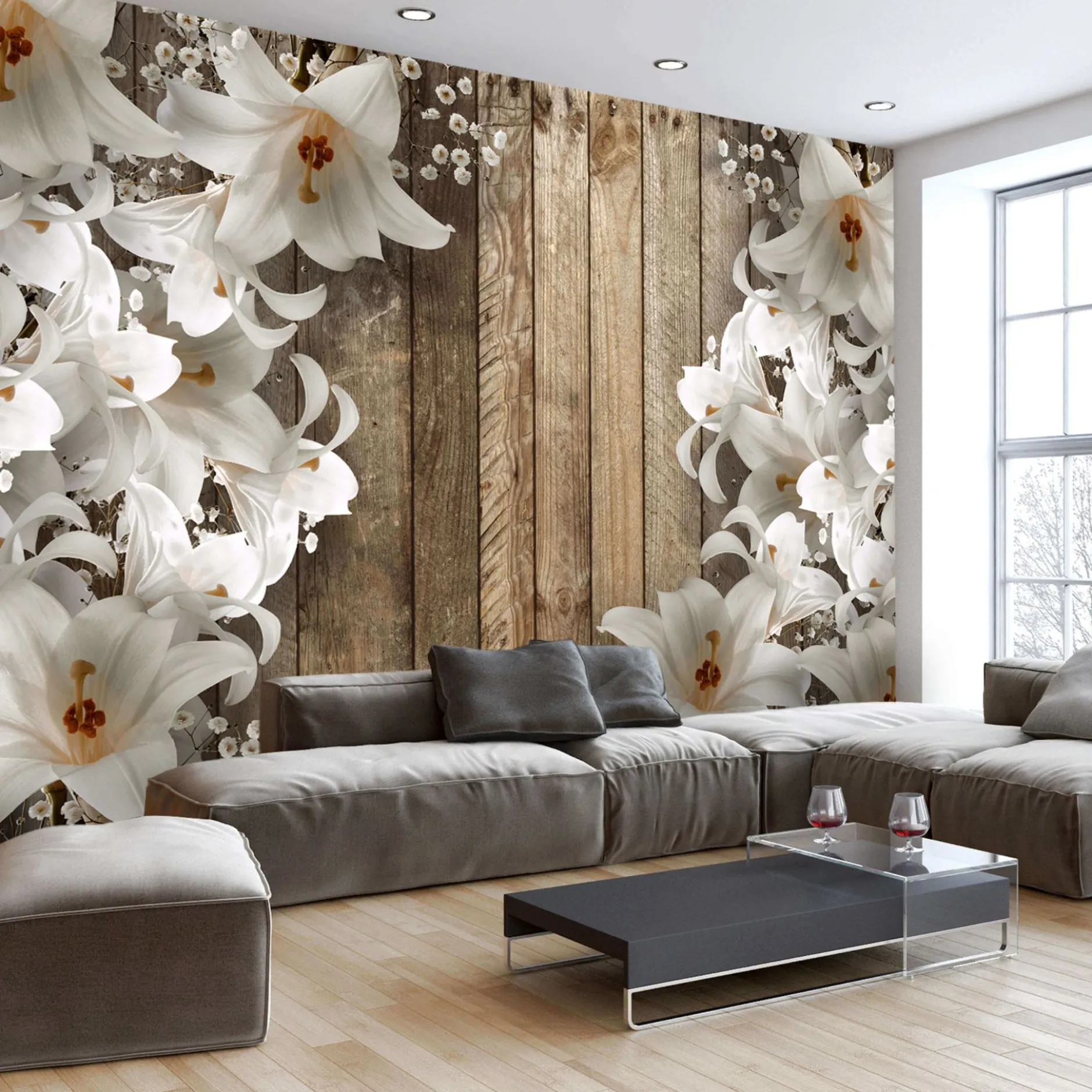 Selbstklebende Tapete 'Lily Love'