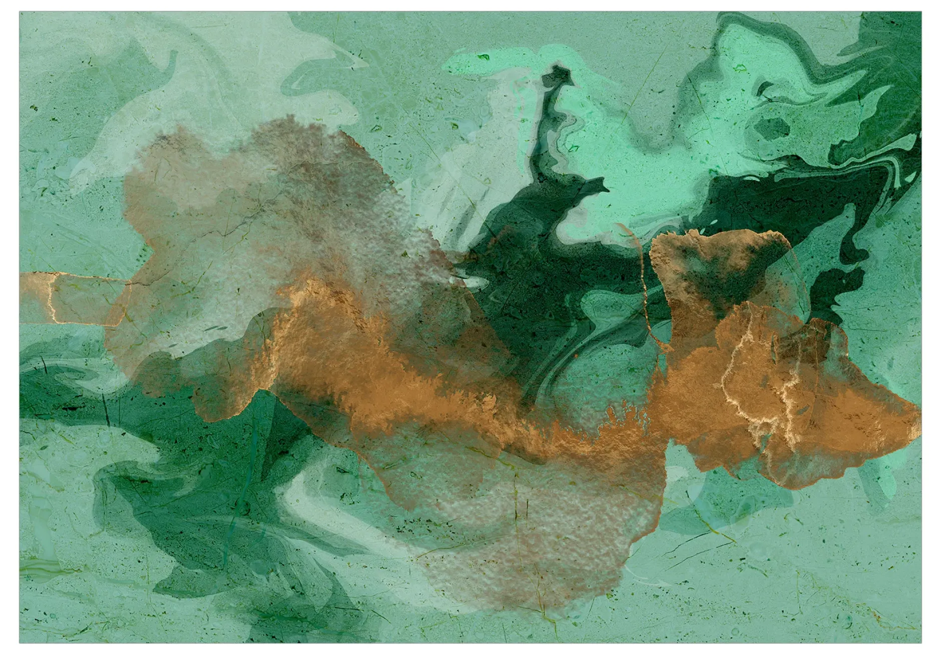 Selbstklebende Tapete 'Malachite Play'