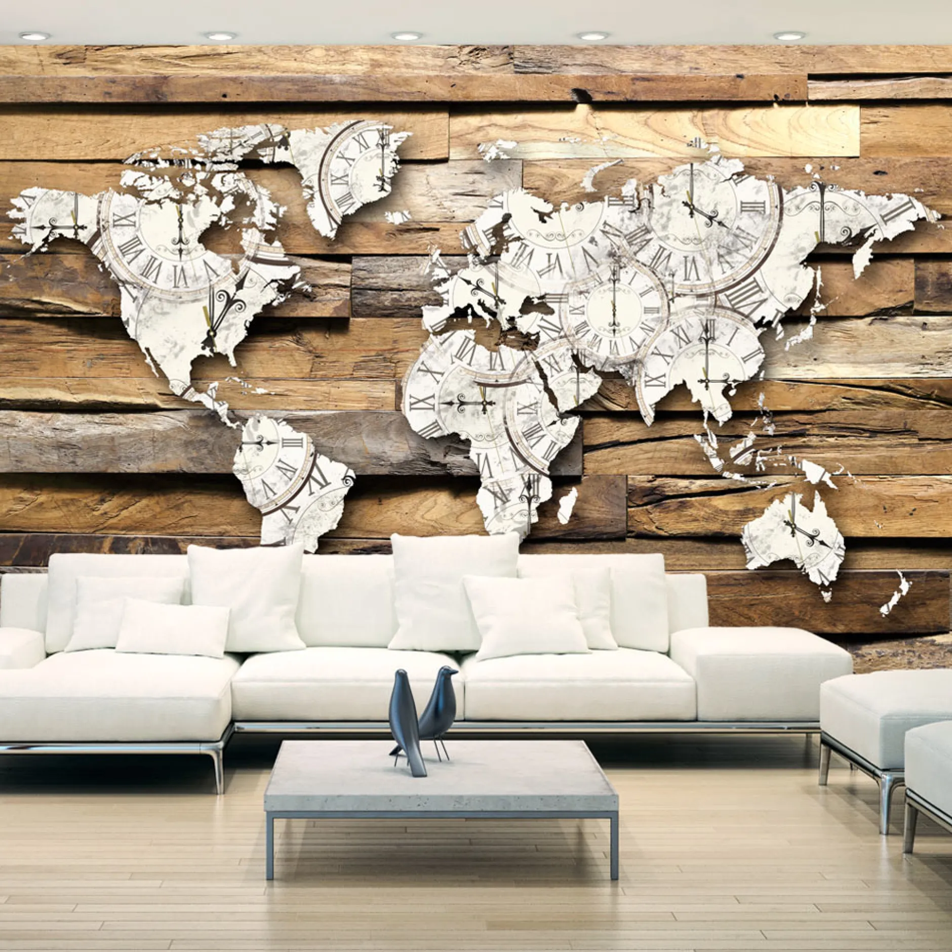 Selbstklebende Tapete 'Map of Time'