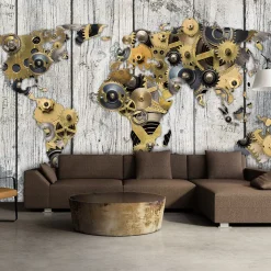Selbstklebende Tapete 'Mechanical World'