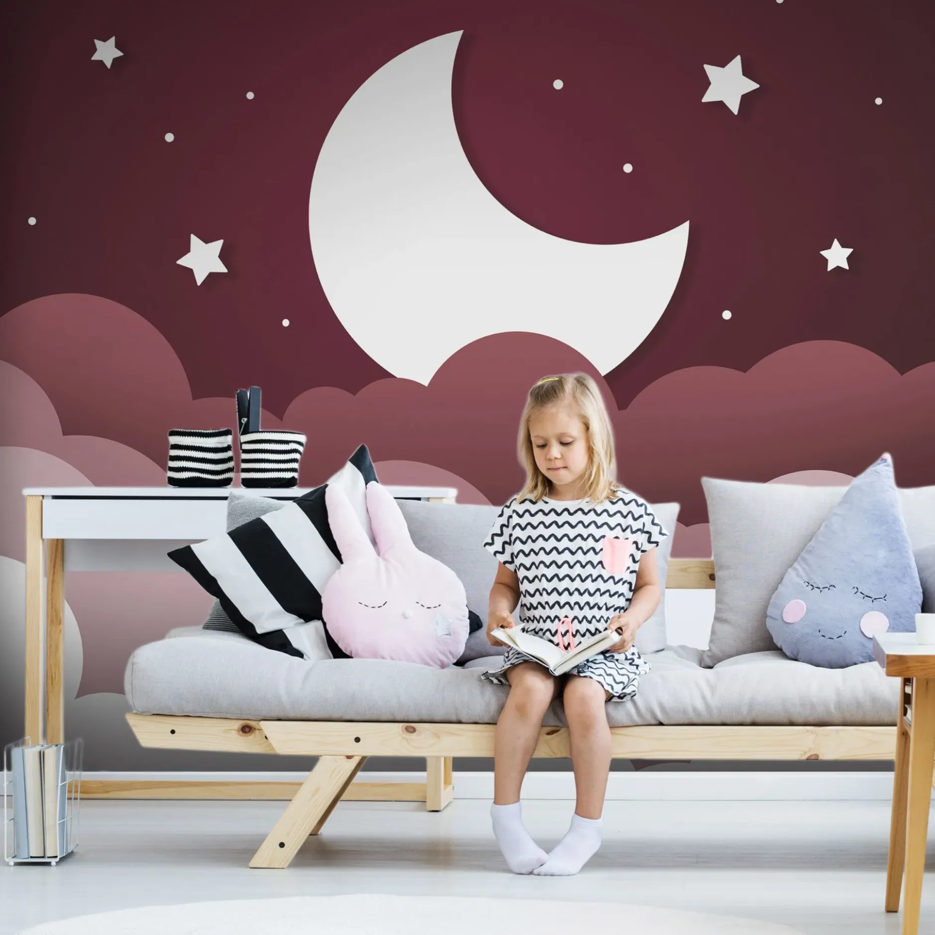 Selbstklebende Tapete 'Moon Dream - Second Variant'