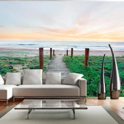 Selbstklebende Tapete 'Morning by the Ocean'