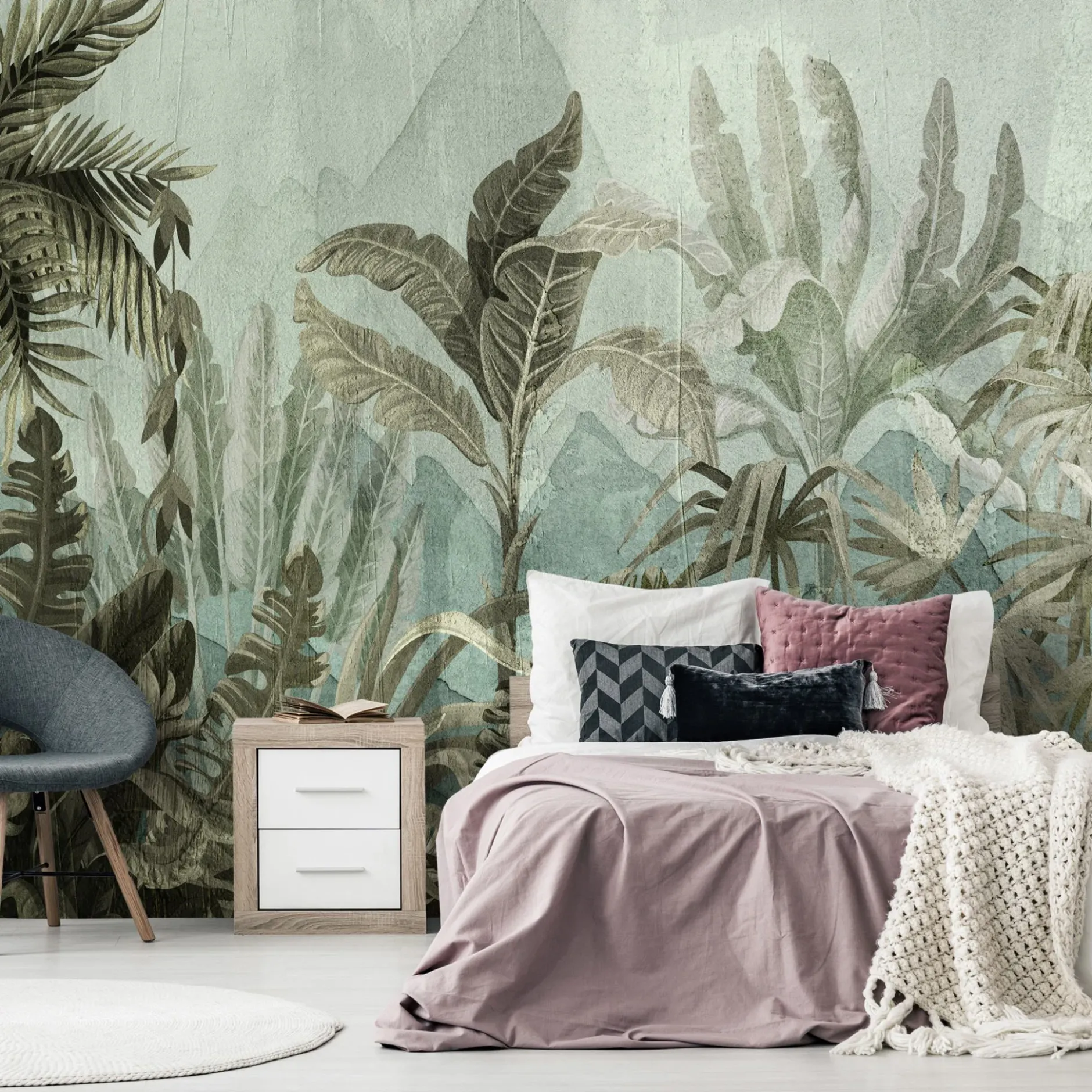 Selbstklebende Tapete 'Mountain Jungle'