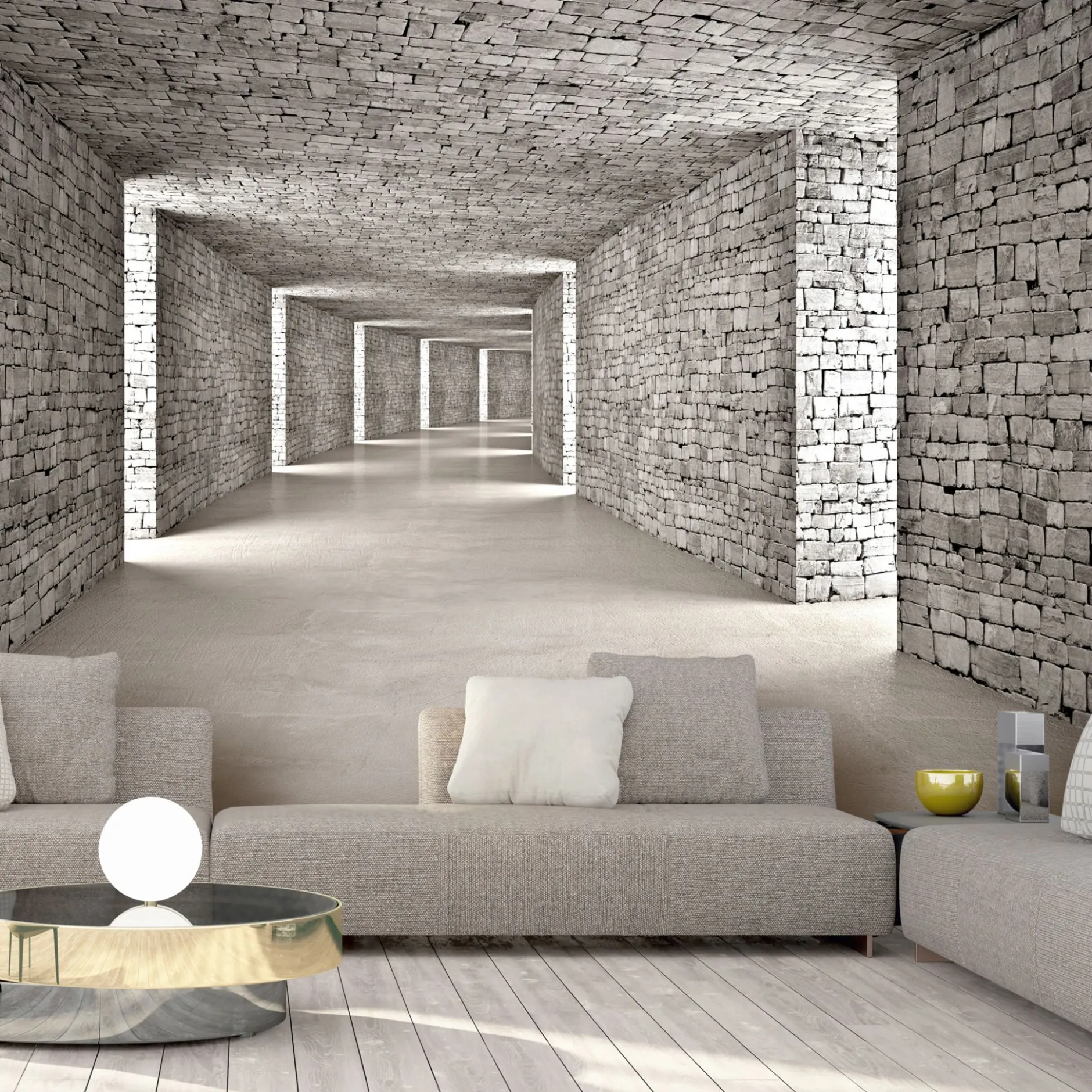 Selbstklebende Tapete 'Mysterious Tunnels'