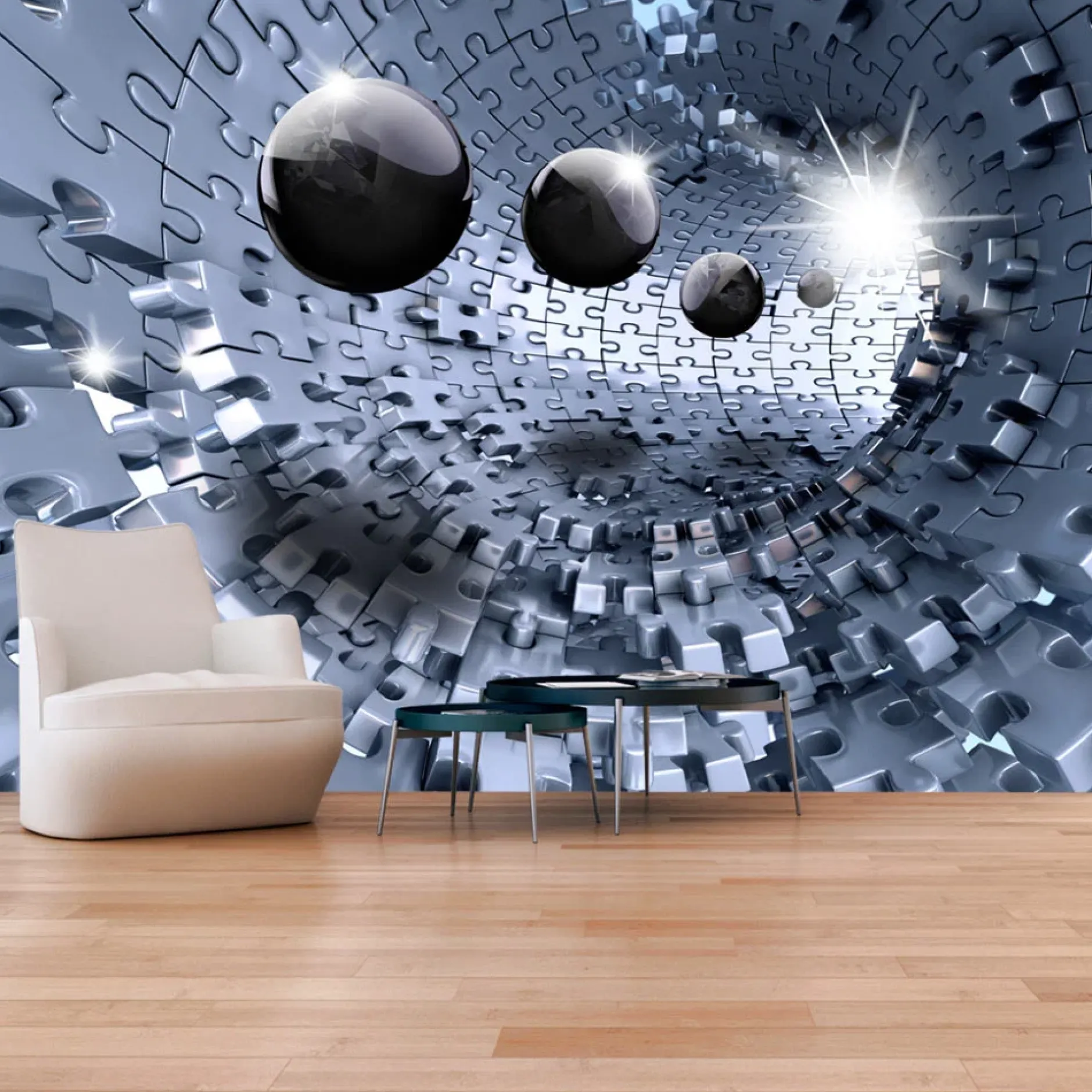 Selbstklebende Tapete 'Mysterious Tunnel'