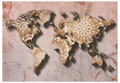 Selbstklebende Tapete 'Oriental Map'