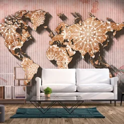 Selbstklebende Tapete 'Oriental Map'