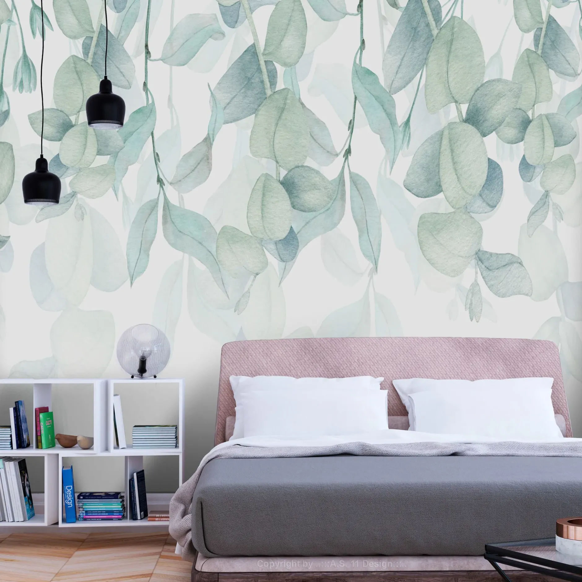 Selbstklebende Tapete 'Pastel Flora'