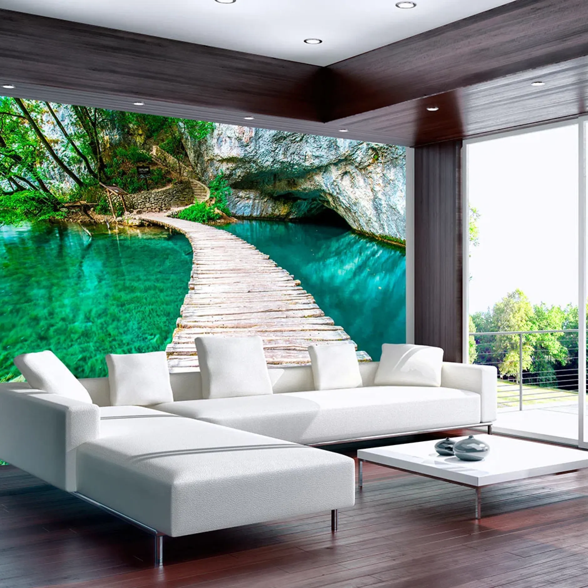 Selbstklebende Tapete 'Plitvice Lakes National Park, Croatia'