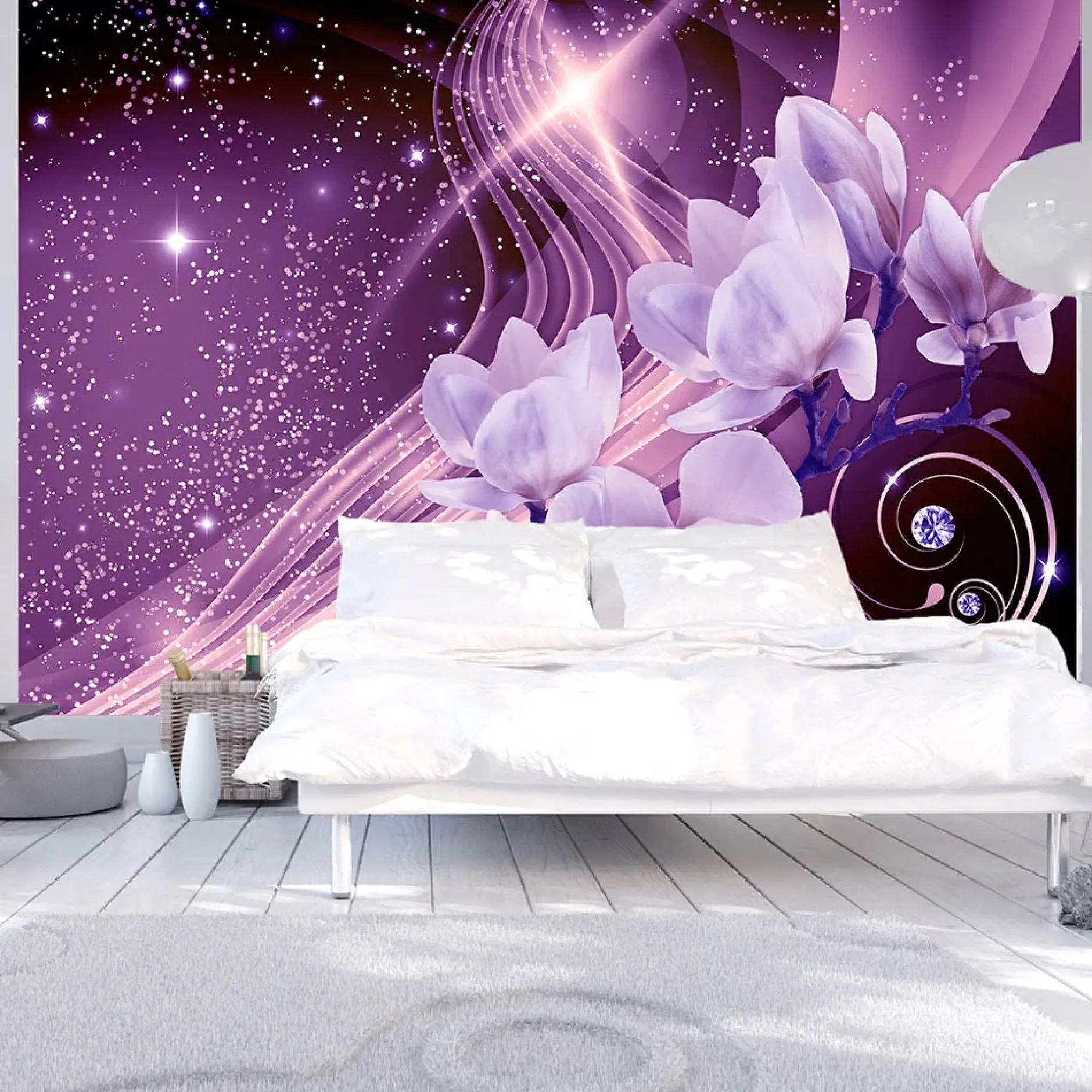 Selbstklebende Tapete 'Purple Milky Way'