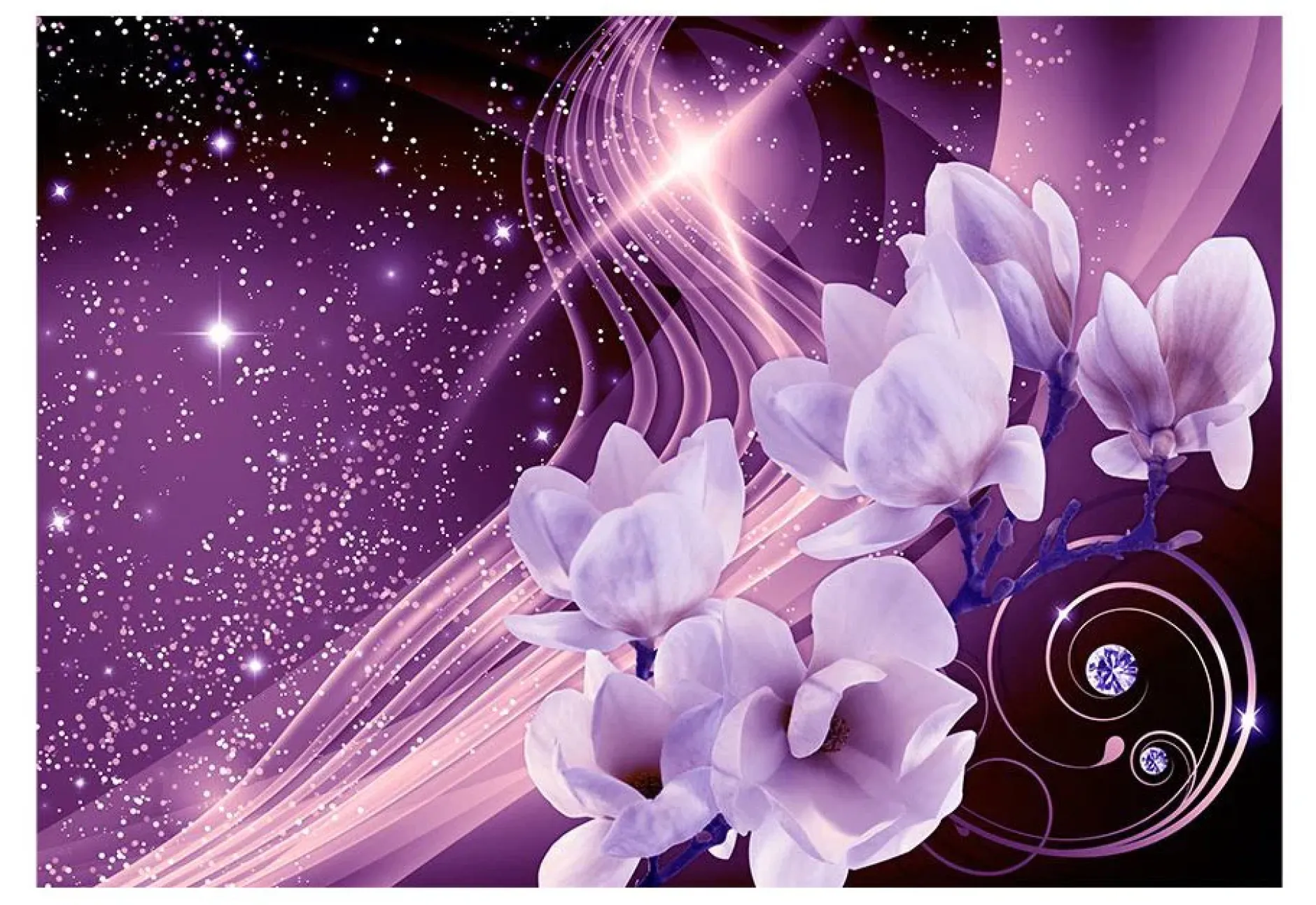 Selbstklebende Tapete 'Purple Milky Way'