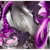 Selbstklebende Tapete 'Purple Splendour'