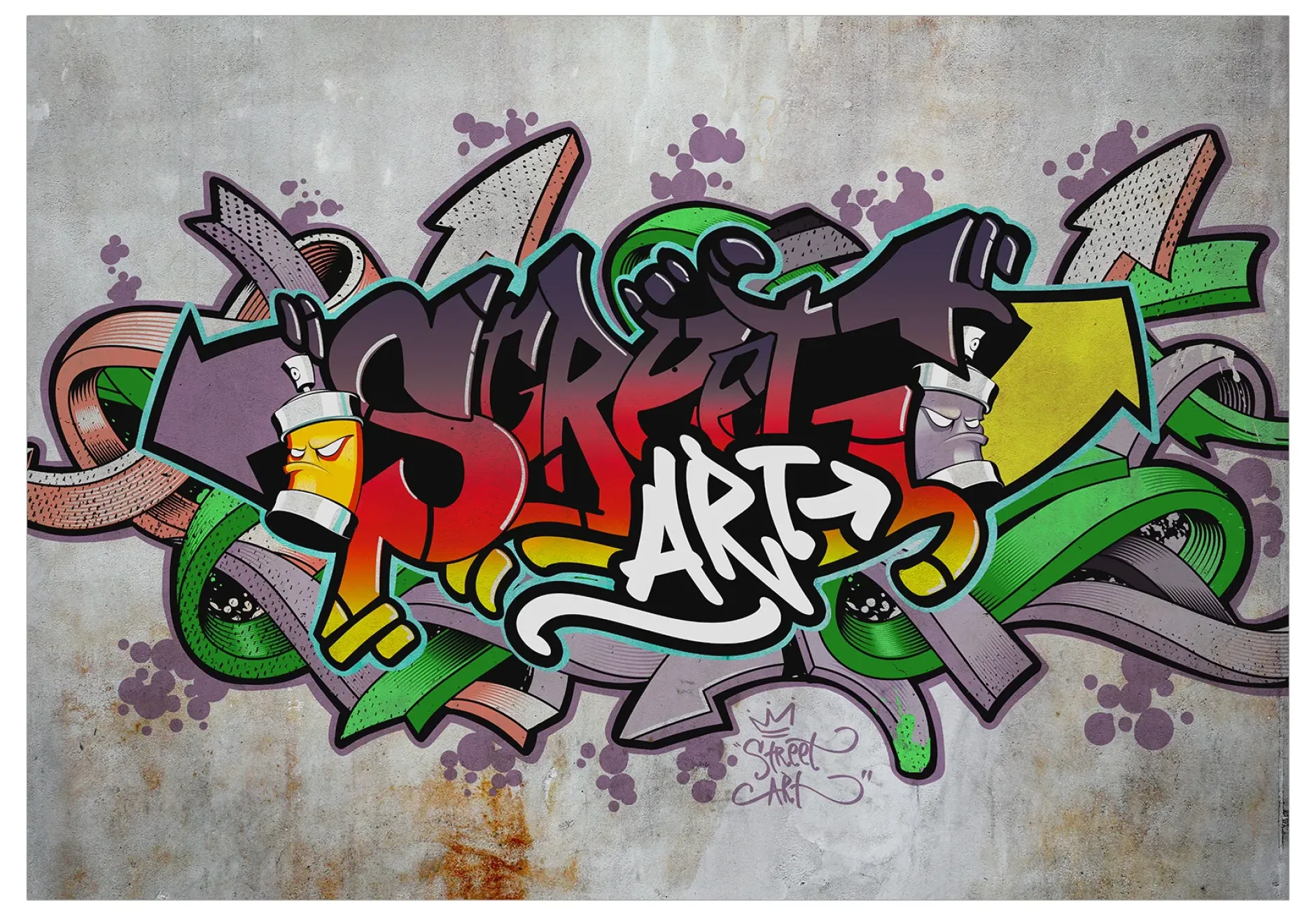 Selbstklebende Tapete 'Street Classic (Reggae Colours)'