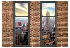 Selbstklebende Tapete 'The view from the window: New York'