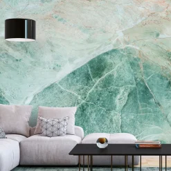 Selbstklebende Tapete 'Turquoise Marble'