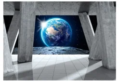Selbstklebende Tapete 'View From the Moon'