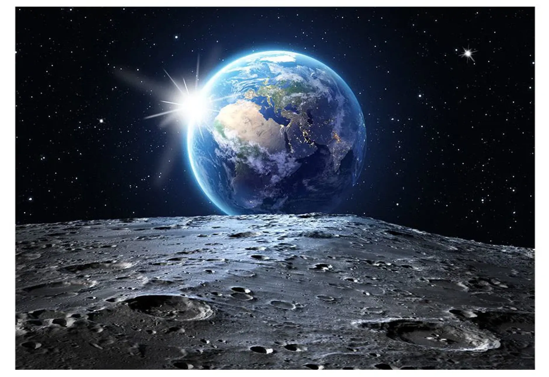Selbstklebende Tapete 'View of the Blue Planet'