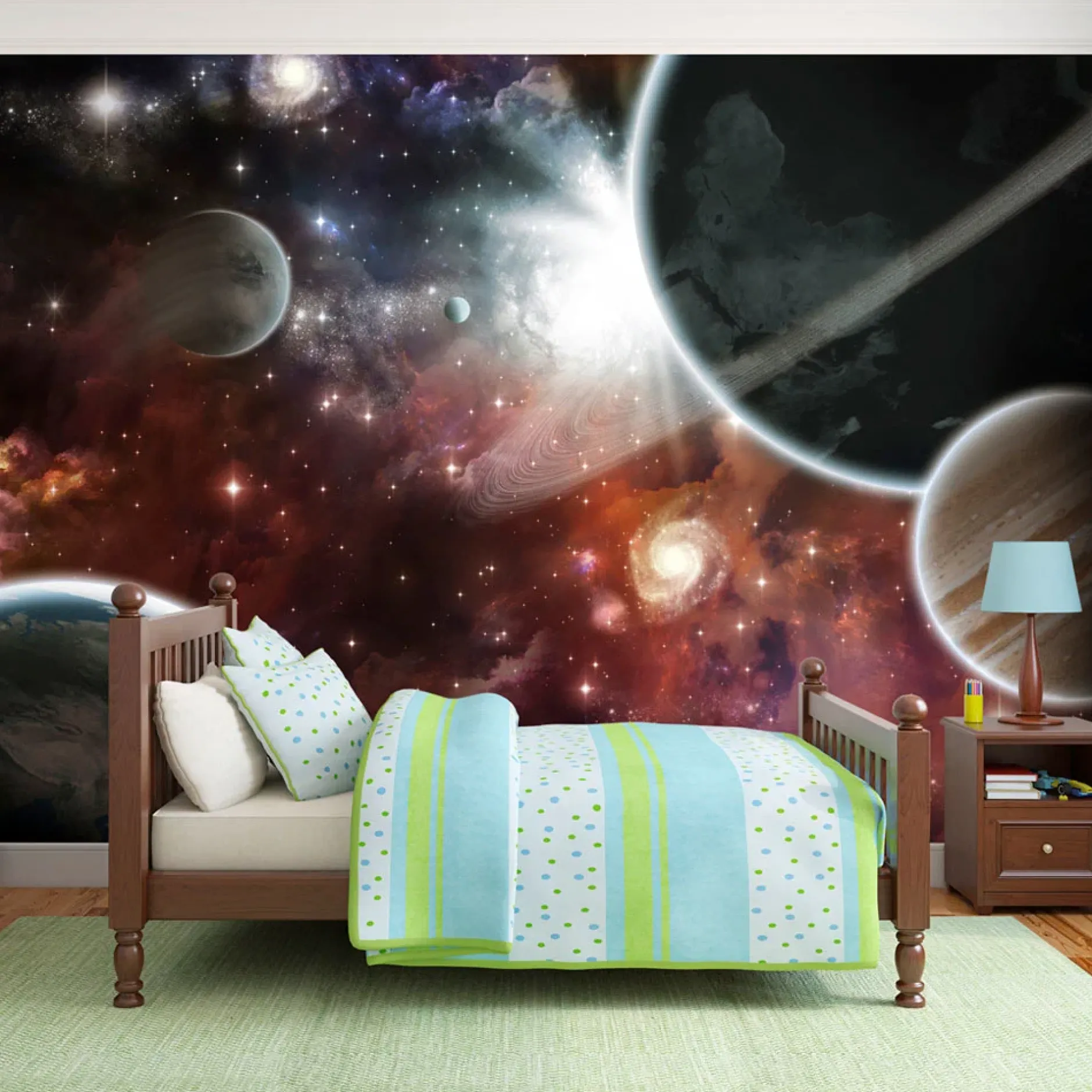 Selbstklebende Tapete 'Walk in Space'