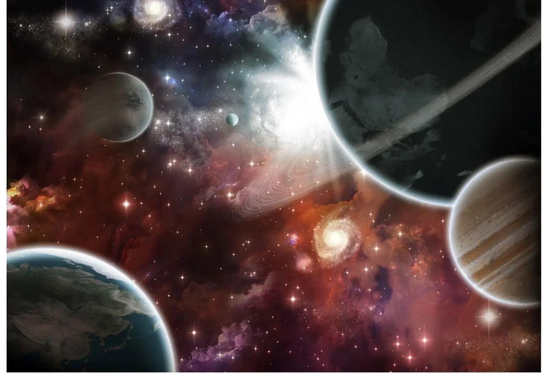 Selbstklebende Tapete 'Walk in Space'