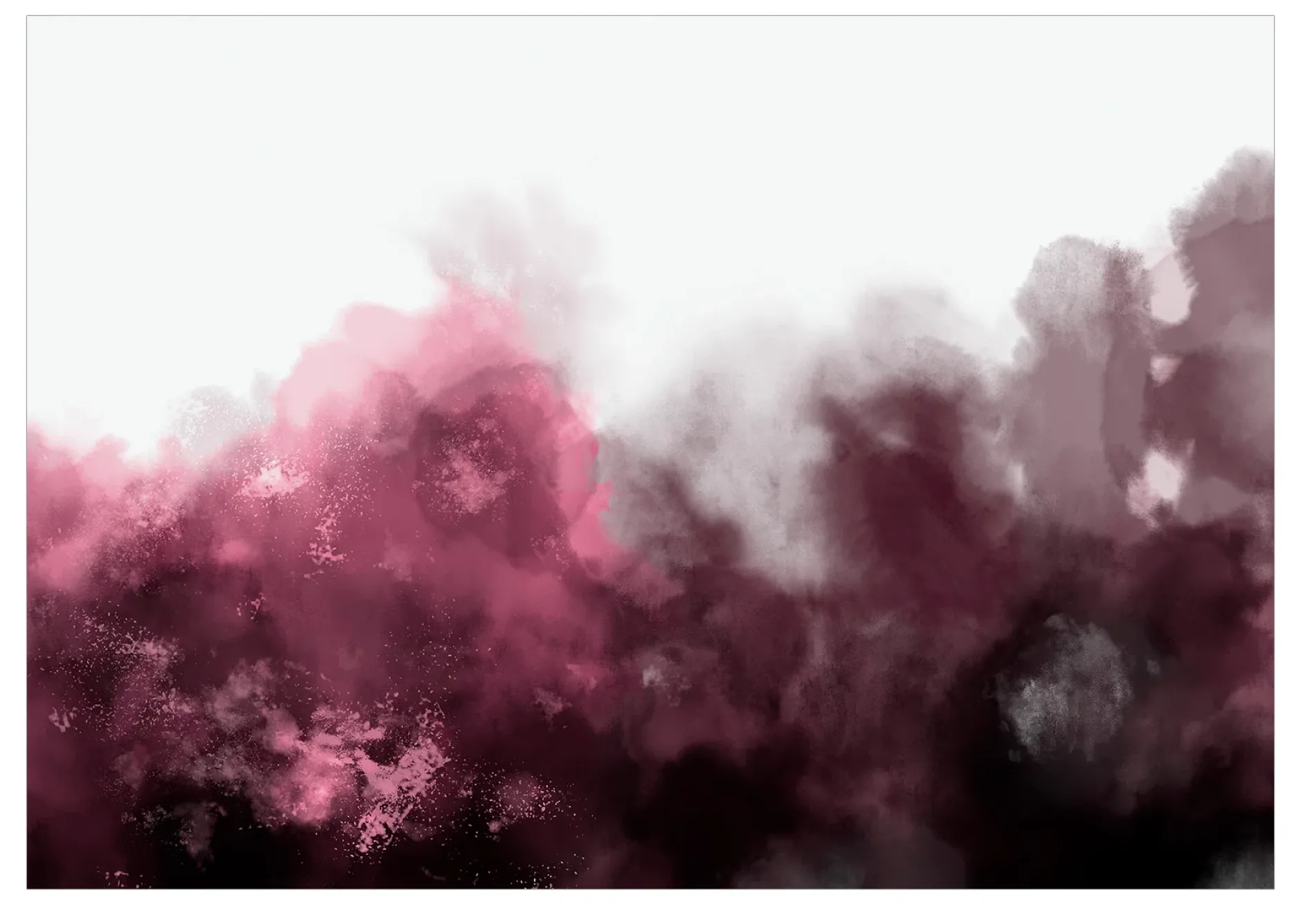 Selbstklebende Tapete 'Watercolour Variation - Red'