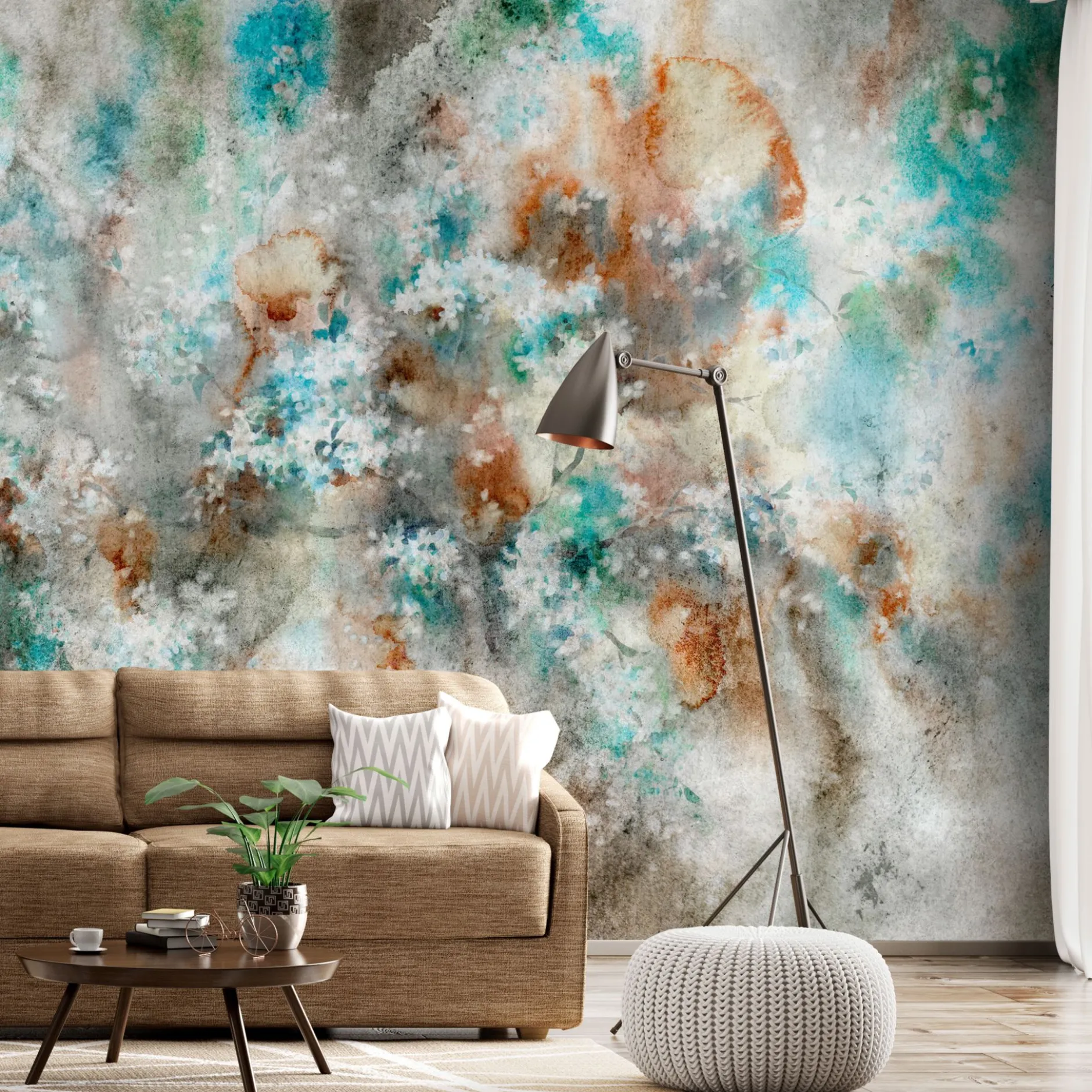 Selbstklebende Tapete 'Watercolor Nebula'