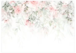 Selbstklebende Tapete 'Waterfall of Roses - First Variant'