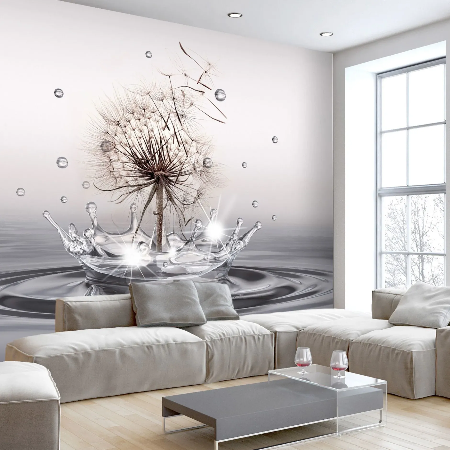 Selbstklebende Tapete 'Wind Drops'