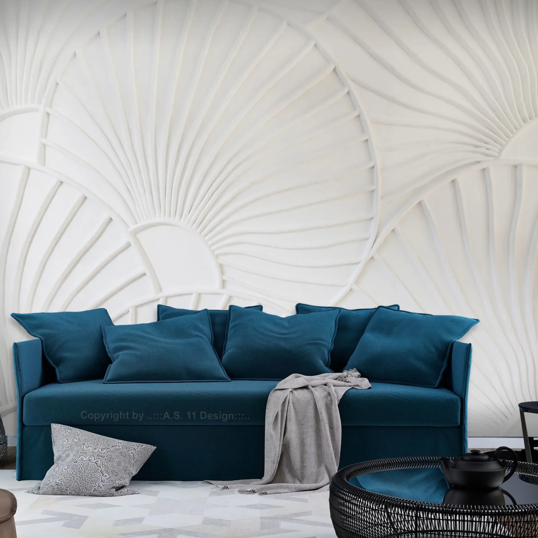 Selbstklebende Tapete 'Windy Texture'
