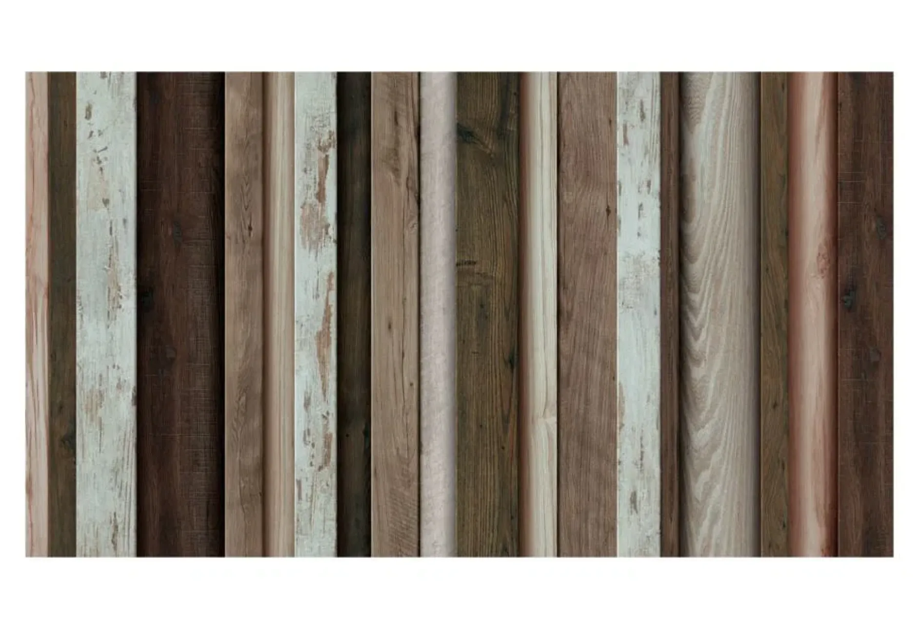 Selbstklebende Tapete 'Wooden Fan'