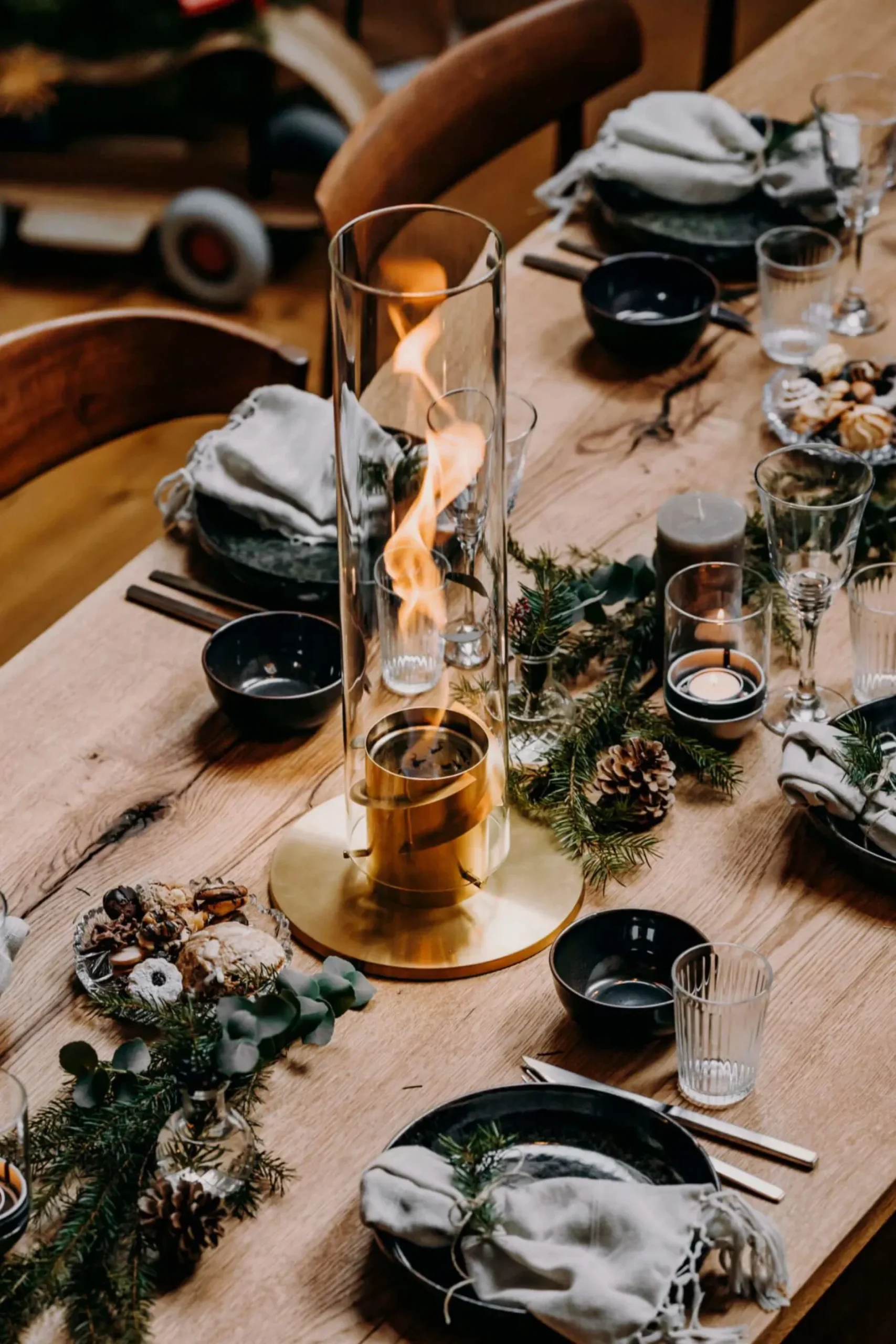 SPIN 90 Tischfeuer gold | Outdoor & Indoor