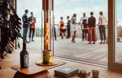 SPIN 120 Tischfeuer gold | Outdoor & Indoor