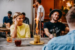 SPIN 120 Tischfeuer gold | Outdoor & Indoor