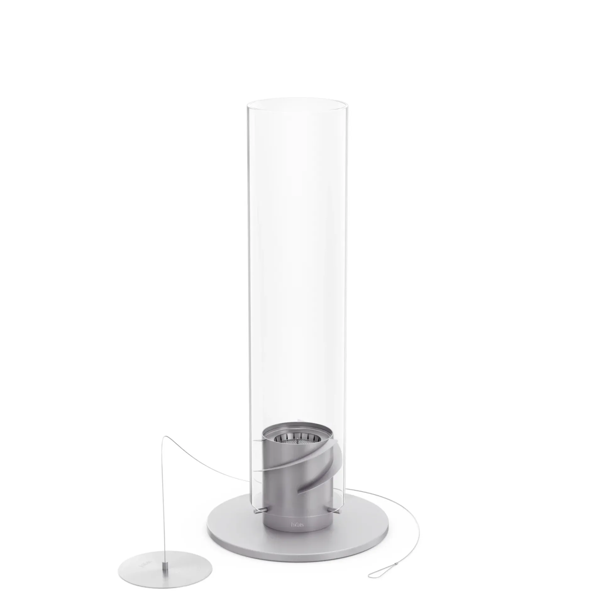 SPIN 1200 Tischfeuer grau | Outdoor & Indoor