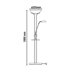 Stehlampe 'Alari USB GD'