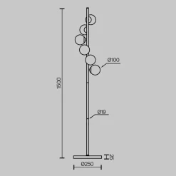 Stehlampe 'Dallas 18'