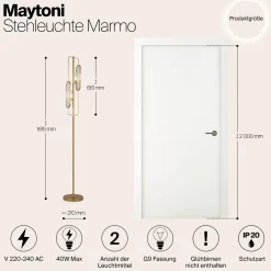 Stehlampe 'Marmo'