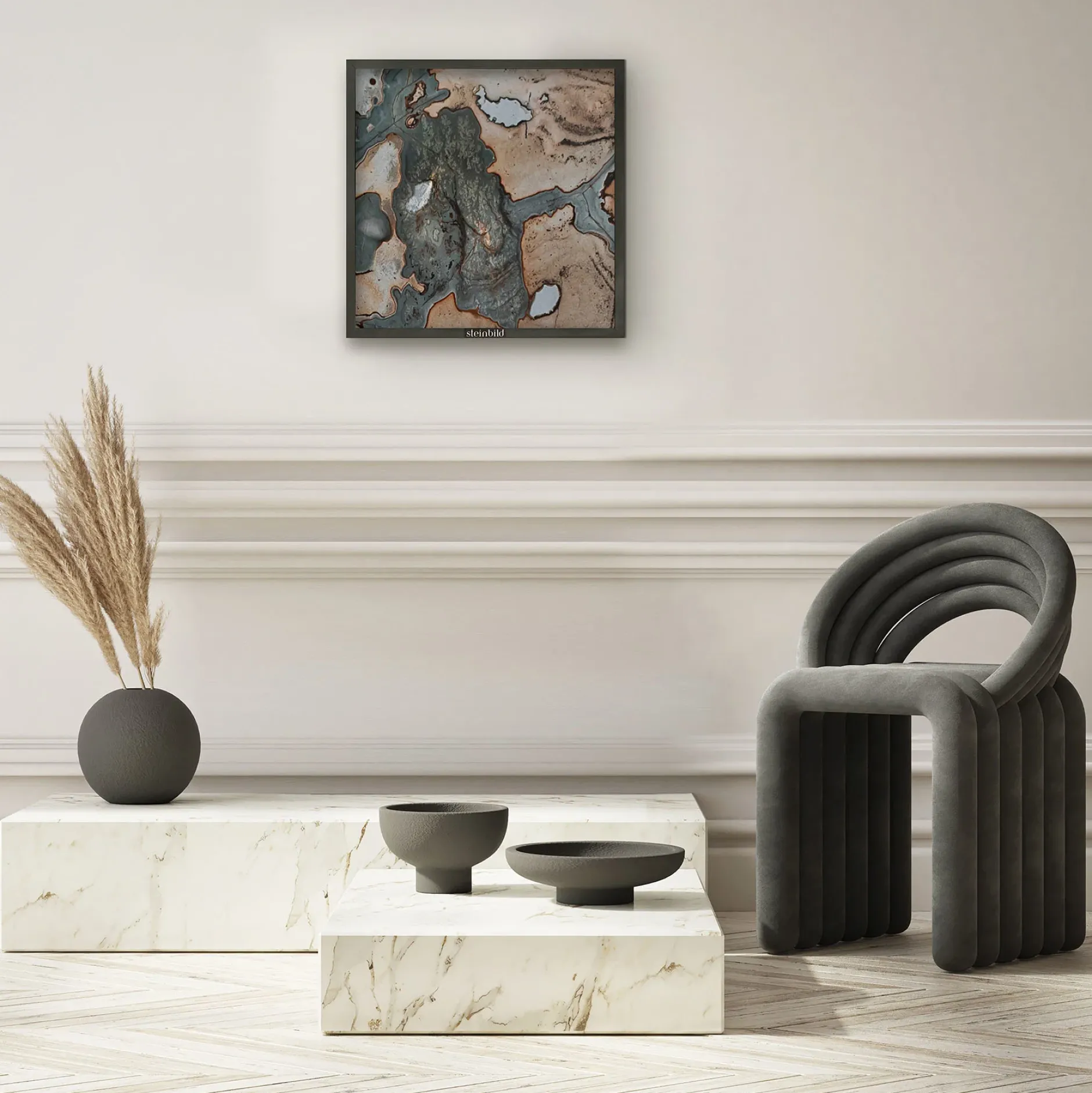 Steinbild 'Essential Line Turtle'