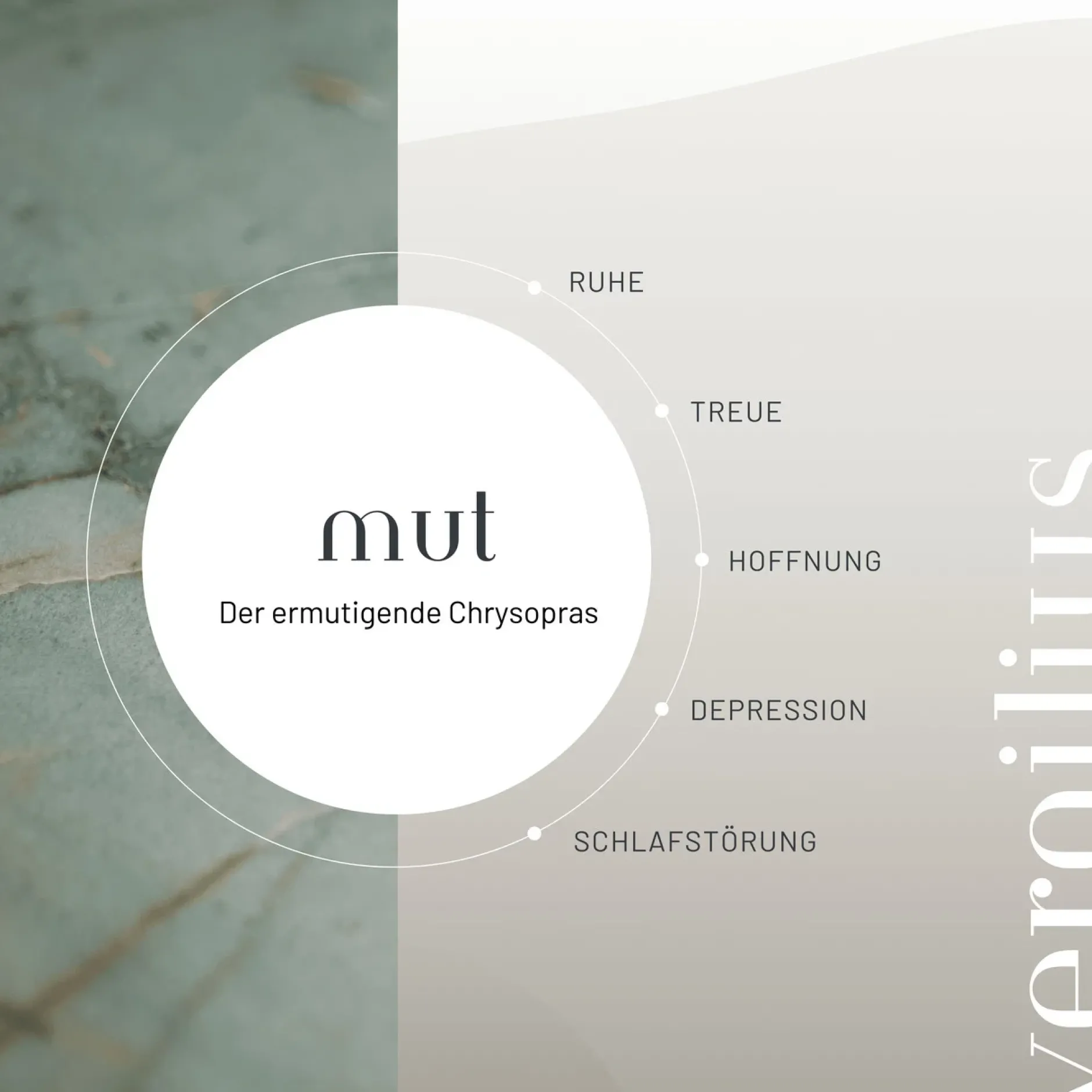 Steinbild 'Soul Line Vergilius'