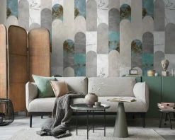 Tapete 'Aged Panels' 159x280cm