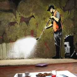Tapete 'Banksy's Art of the Stone Age'