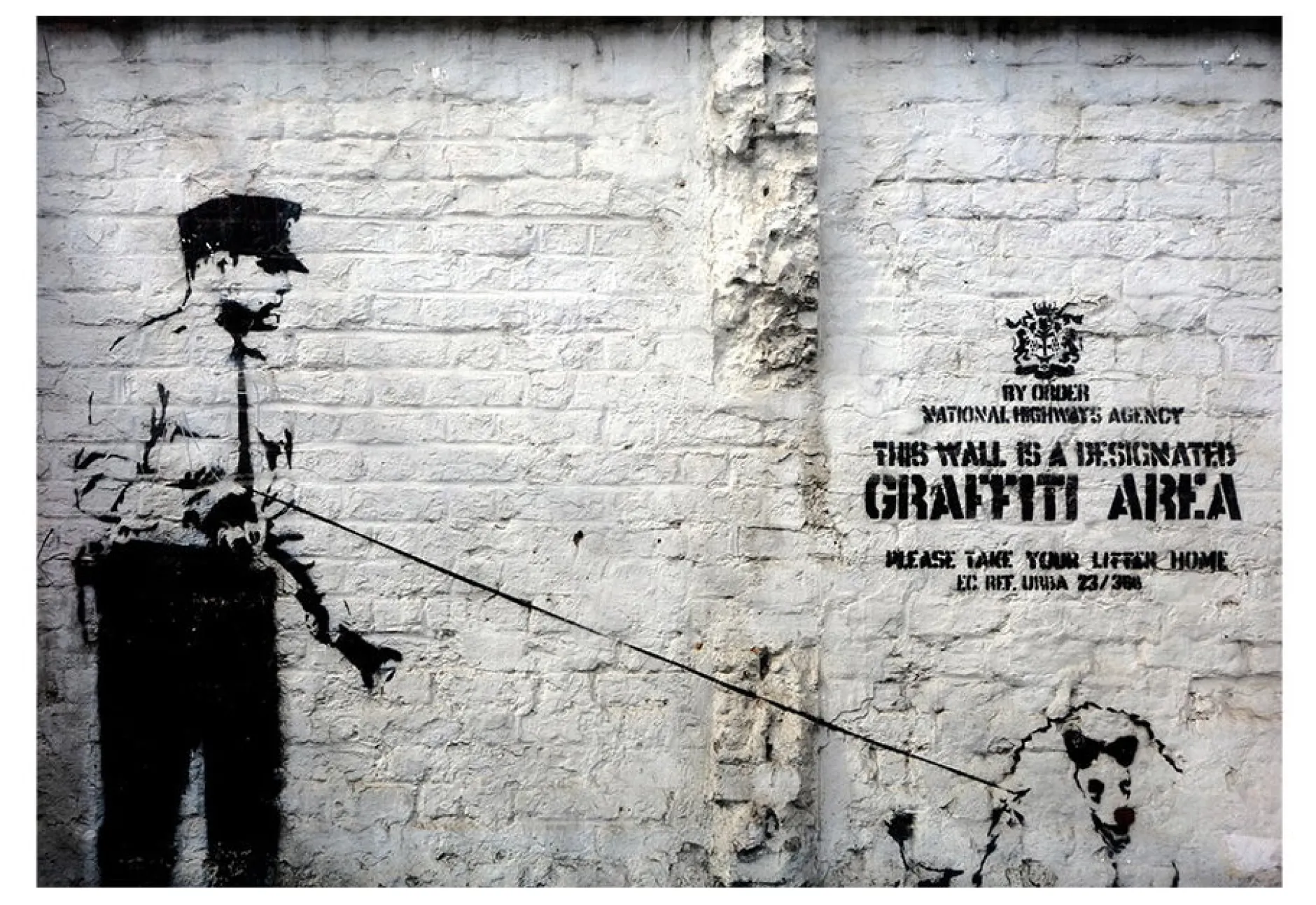 Tapete 'Banksy's Police Poodle'
