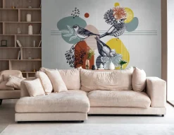 Tapete 'Birdsong Bliss' 371x280cm